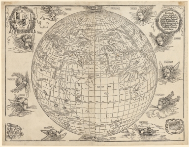 Eastern hemisphere of the terrestrial globe