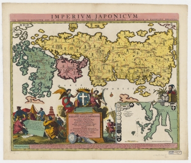 Imperium Japonicum per regiones digestum sex et sexaginta atque ex ipsorum Japonensium mappis descriptum