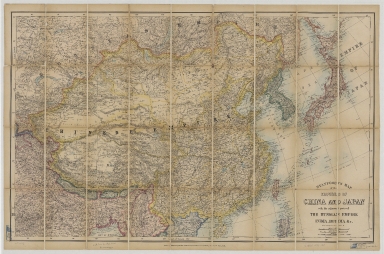 Stanford's map of the empires of China and Japan with the adjacent parts of the Russian empire, India, Burma &c.