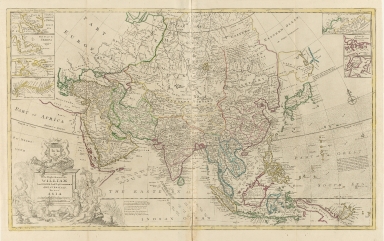 To the Right Honourable William, Lord Cowper, Lord High Chancellor of Great Britain, this map of Asia : according to ye newest and most exact observations is most humbly dedicated