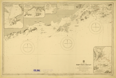 China-South Coast : Tien Pak to Macao : from various sketch surveys 1807-1882