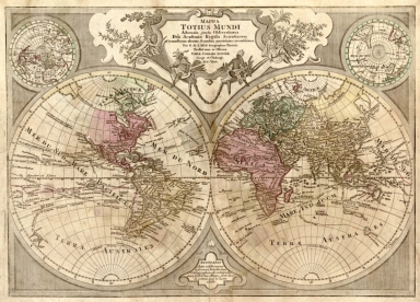Mappa totius mundi : adornata juxta observationes dnn. academiae regalis scientiarum et nonnullorum aliorum secundum annotationes recentissimas