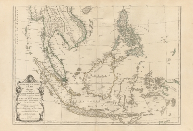 Seconde partie de la carte d'Asie, contenant la Chine et partie de la Tartarie, l'Inde au delà du Gange, les isles Sumatra, Java, Borneo, Moluques, Philippines et du Japon.Part 2
