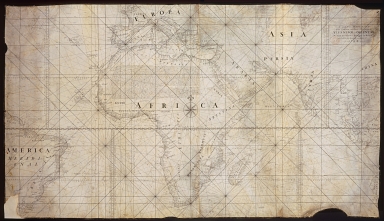 Carte reduzida que conten os dous oceannos, Atlantico e Oriental por José Fernandes Portugal na Bahia de todos o Santos no Anno de 1789