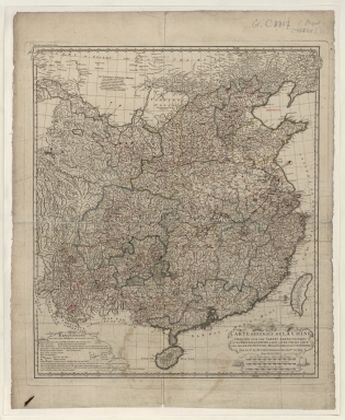 Carte generale de la Chine : dressée sur les cartes particulieres que l'Empereur Cang-hi a fait lever sur les lieux par les RR. PP. Jesuites mission[n]aires dans cet Empire