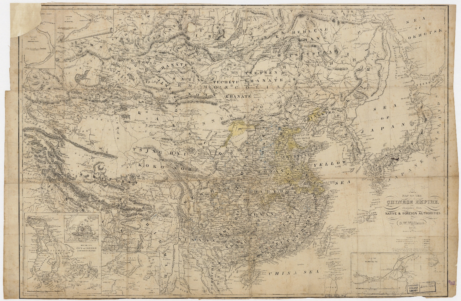 Map of the Chinese Empire : compiled from native & foreign authorities