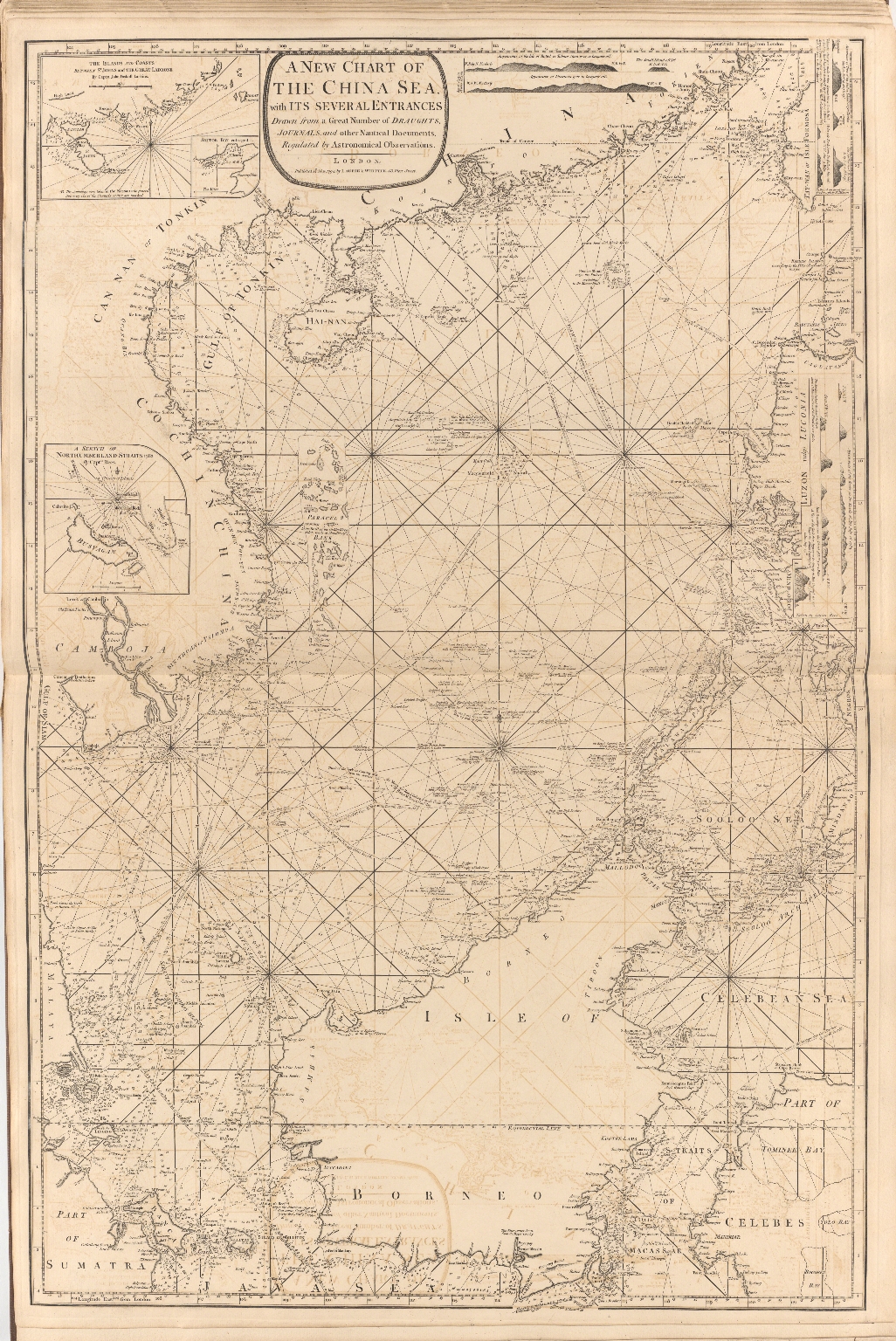 A new chart of the China Sea, with its several entrances : drawn from a great number of draughts, journals, and other National documents, regulated by astronomical observations