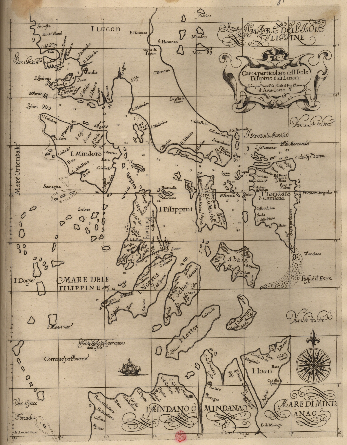 Particular map of Philippine Islands and of Luzon