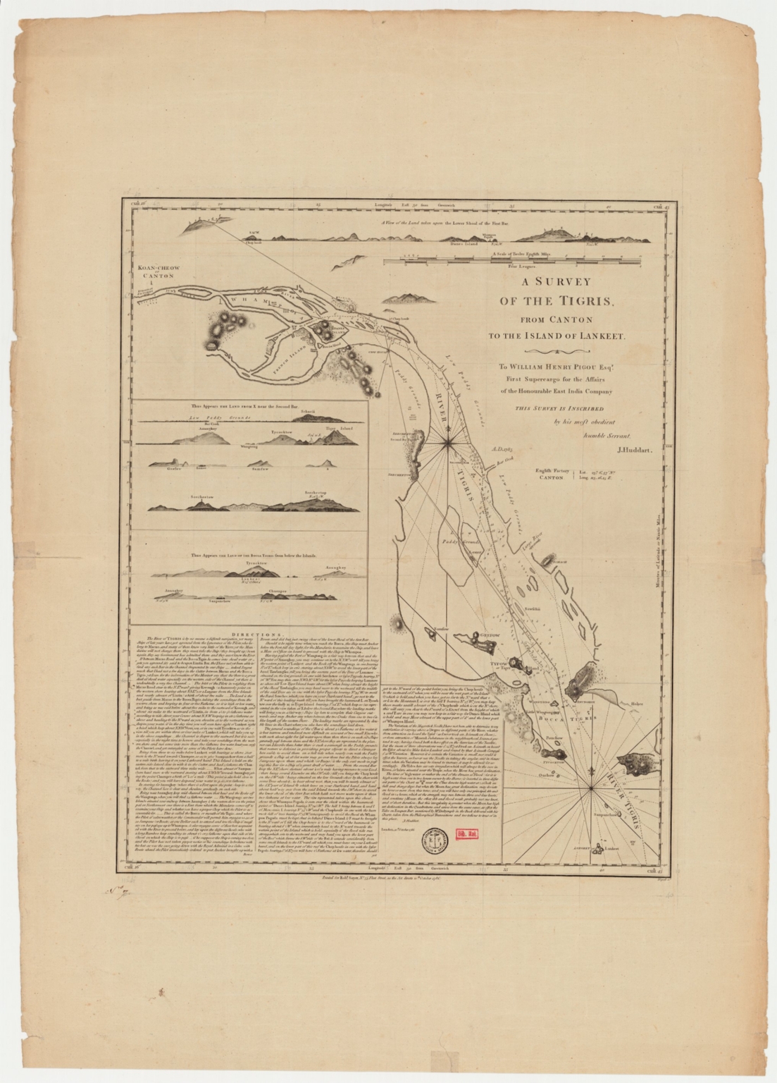 A survey of the Tigris from Canton to the island of Lankeet