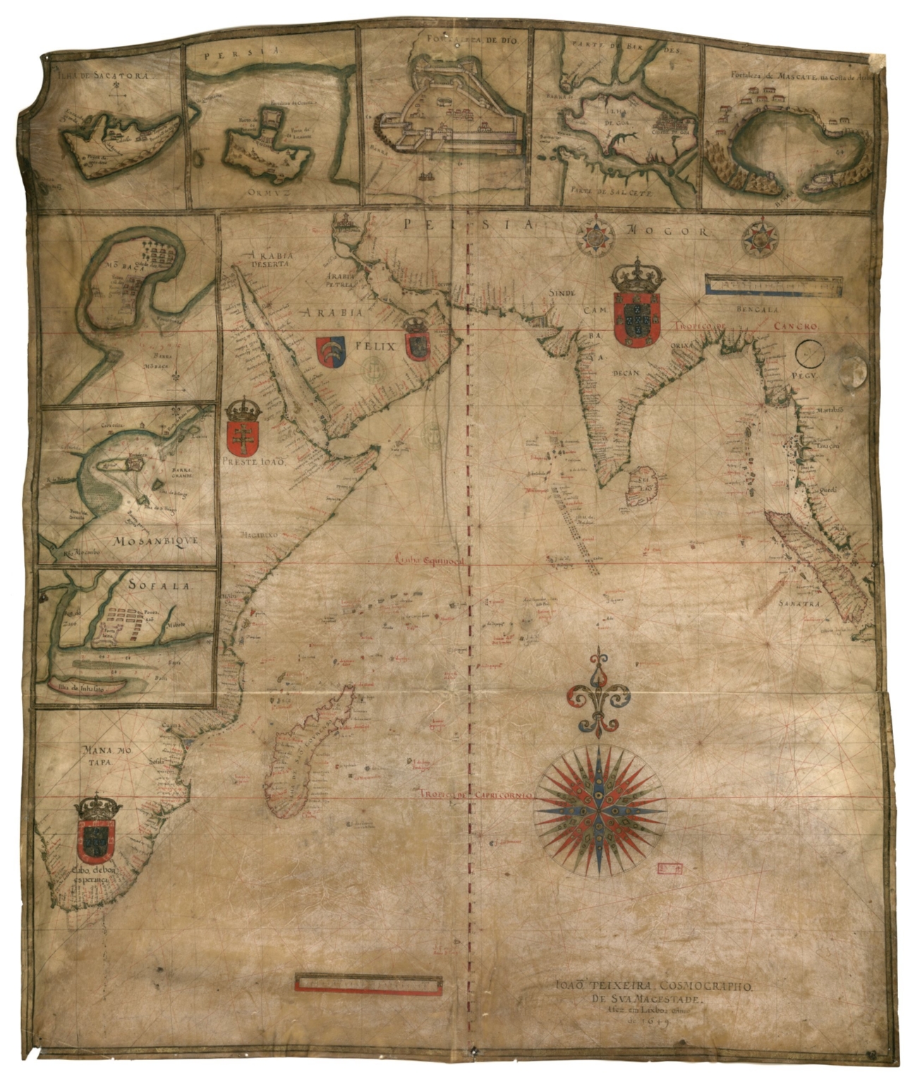 Carte de l'Océan Indien
