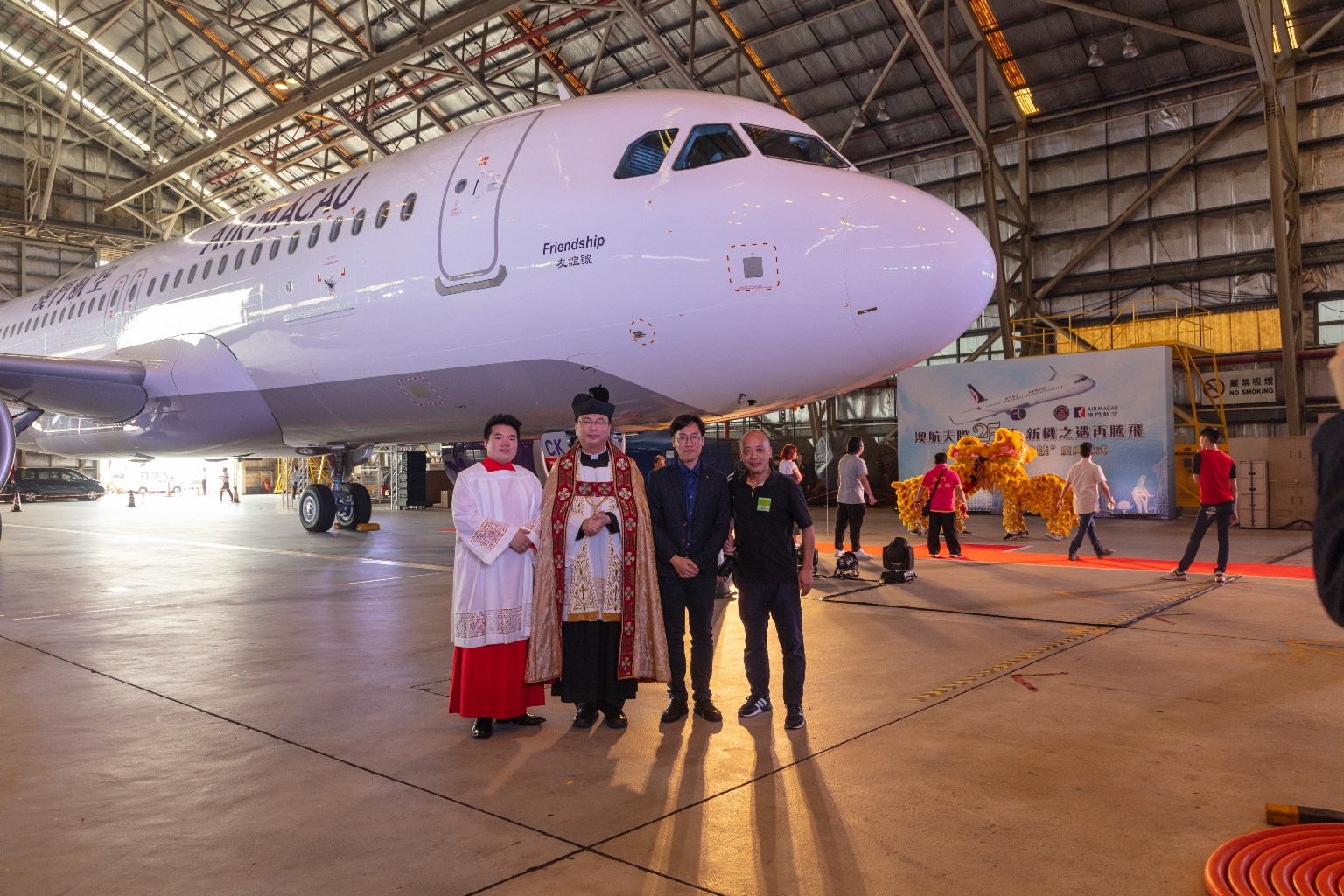 澳門國際機場，A320新機祝聖及開光儀式